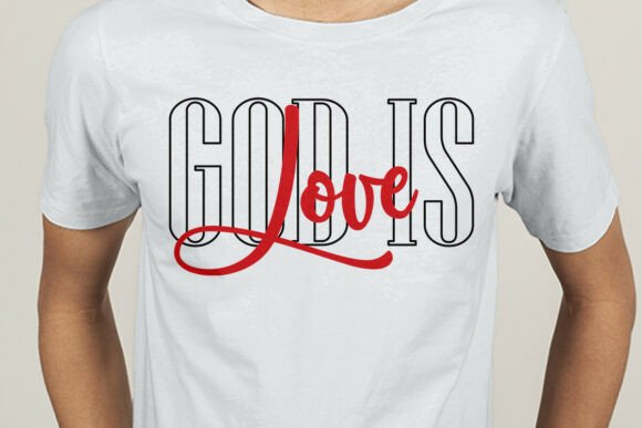 Download God is Love Typography SVG - Typography svg Collection
