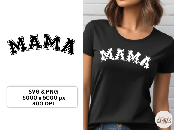 Download Mama Varsity Typography SVG - Premium Resources