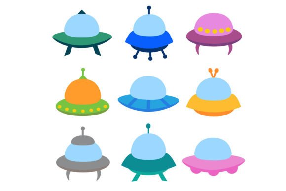 Download Alien Spaceship, Spacecrafts and UFO Set - Alien Collection