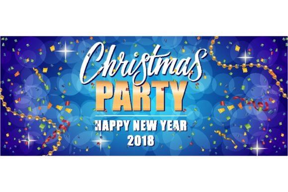 Download Christmas Party Happy New Year 2018 Text - New year Collection