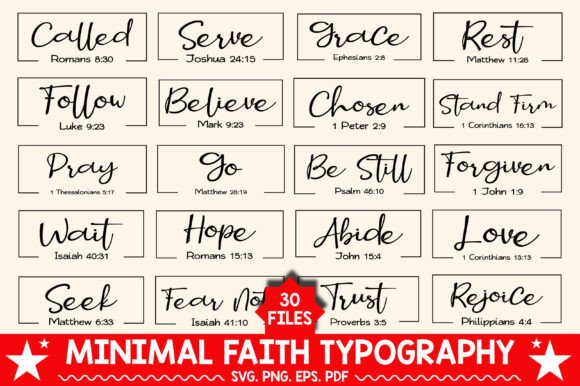 Download Minimal Faith Typography SVG PNG - Typography svg Collection