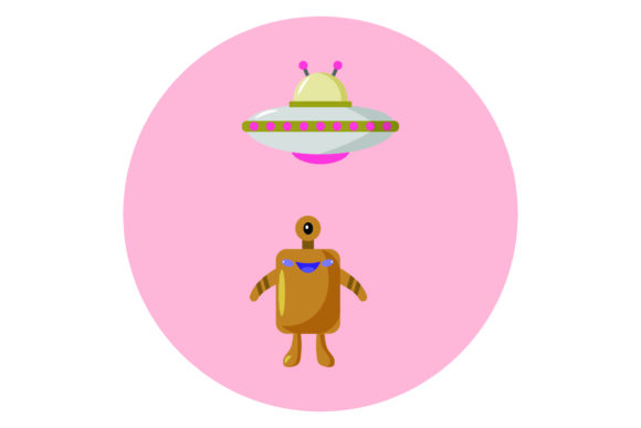 Download Flat Illustration Space  Aliens - Alien Collection