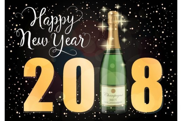 Download Happy New Year 2018 Lettering. New Year - New year Collection